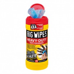 Pot de 100 lingettes BIG WIPES Heavy Duty rouge pour nettoyage marine et chantier naval