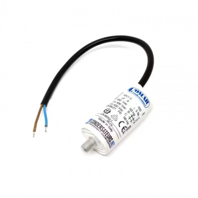 Condensateur permanent MKA à fils 450 V pour pompe et compresseur marine 230 V