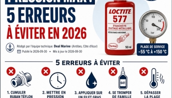 Loctite 577 pression max : 5 erreurs à éviter en 2026